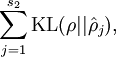 egin{align}
sum_{j=1}^{s_2} {
m KL}(
ho || hat
ho_j),
end{align}